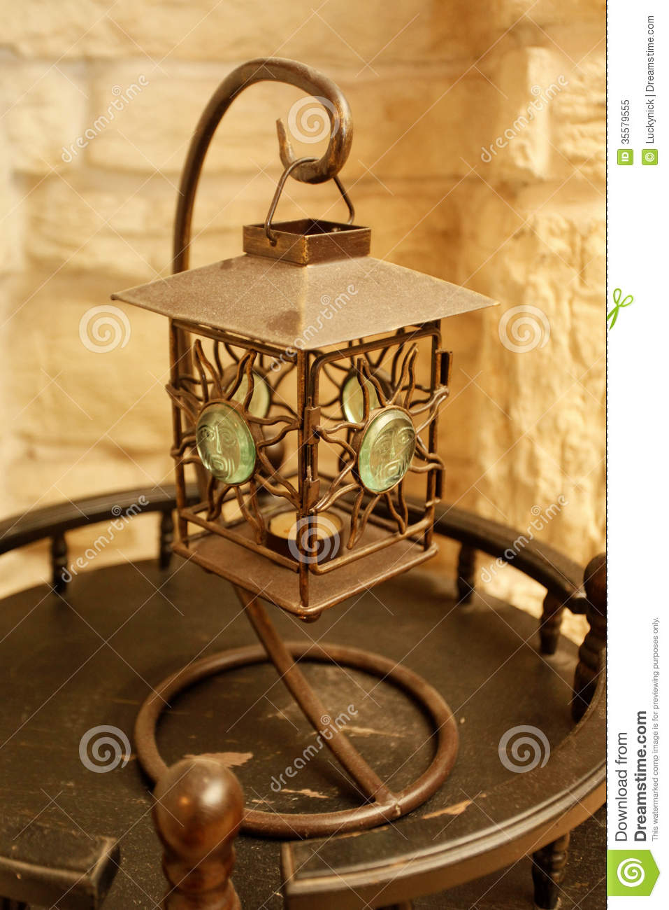 Copper Lantern Royalty Free Stock Photo.