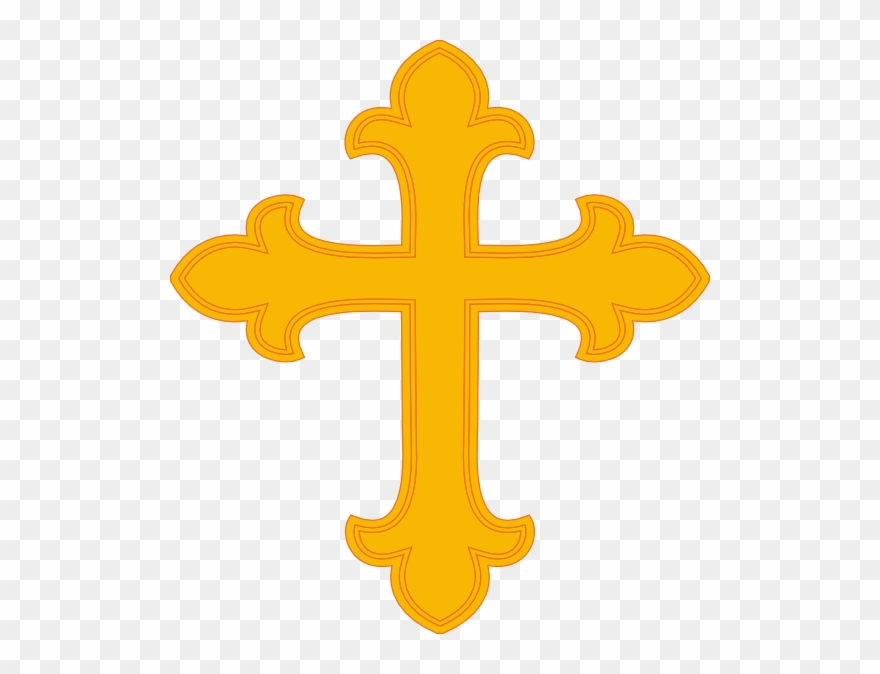 Gold Cross 1 Clip Art.