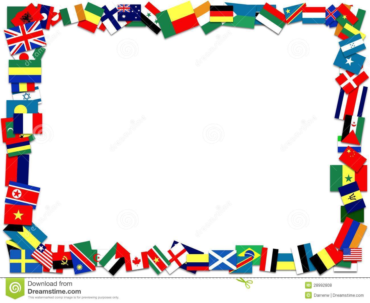 Flag Frame Royalty Free Stock Photos.