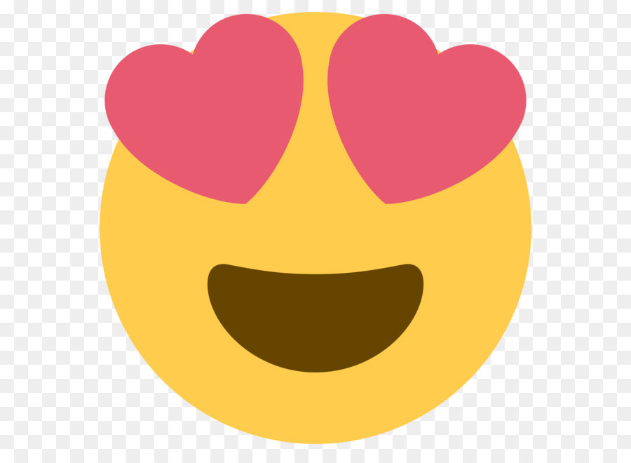 Heart Eye Emoji png download.
