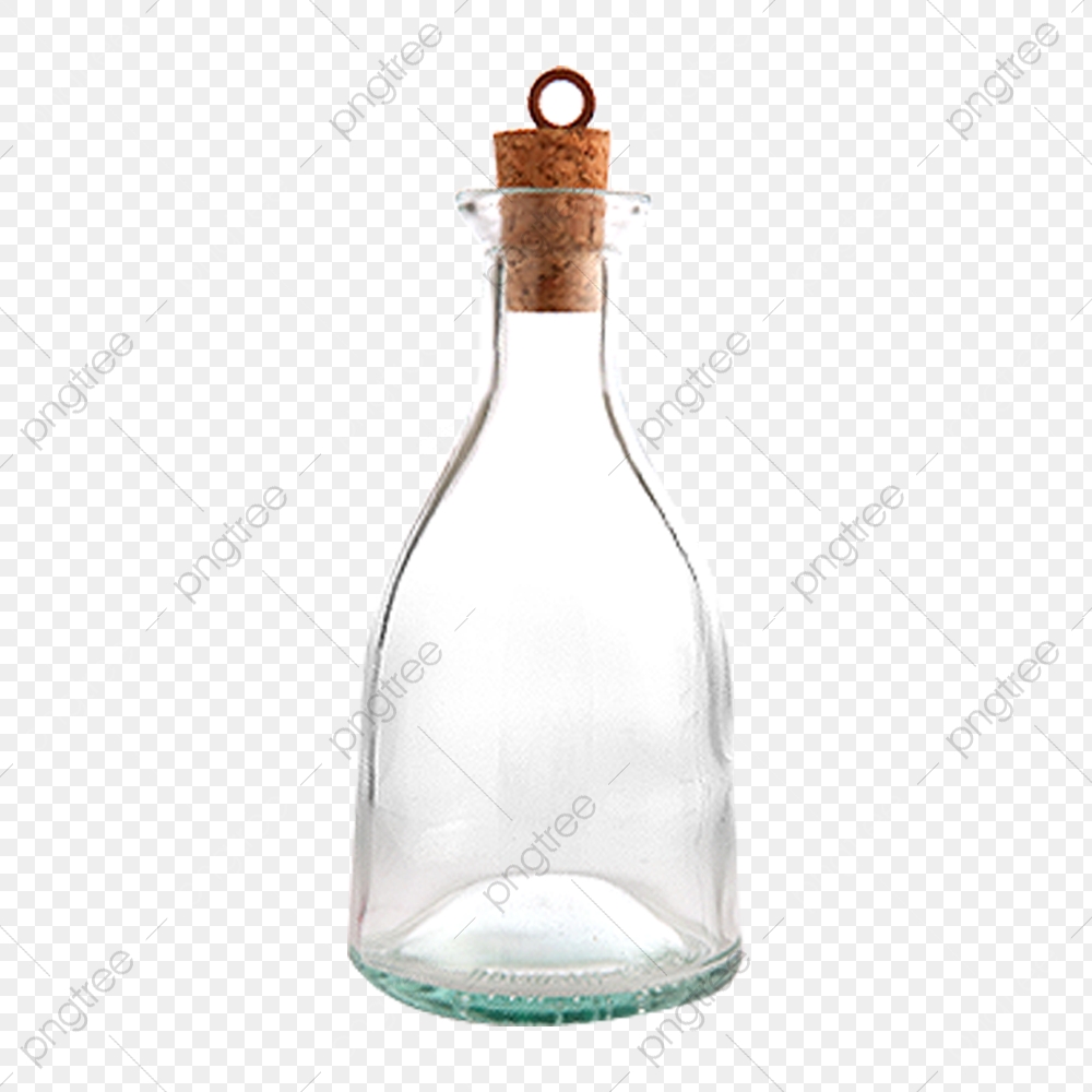 Glass Bottles, Drifting Bottle, Glass, Cork PNG Transparent Image.