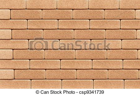 Stock Photographs of cork wall of bricks Background.
