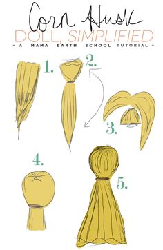 how to make corn husk dolls.
