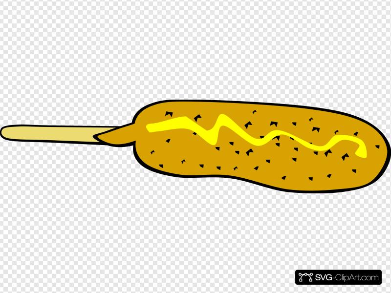 Corndog Clip art, Icon and SVG.