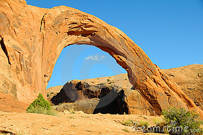 Corona Arch In Southern Utah Royalty Free Stock Image.