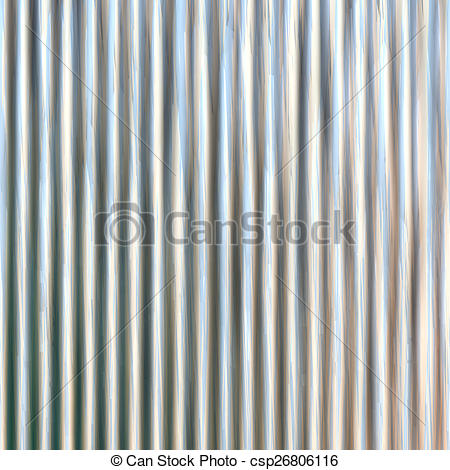 Clipart of Corrugated iron sheet generated texture csp26806116.