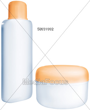 Stock Photo Bottle Jar Of Cosmetic Cream Clipart.