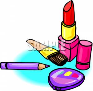 Tube of Lipstick and Cosmetics.