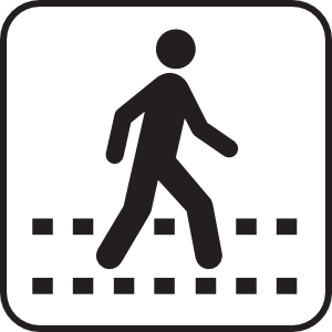 Pedestrian crossing clipart.