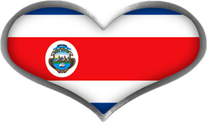 Free Animated Costa Rica Flags.