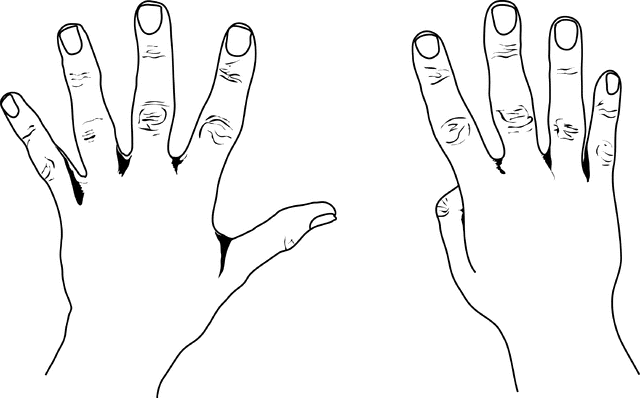 United States Style Counting Hands.
