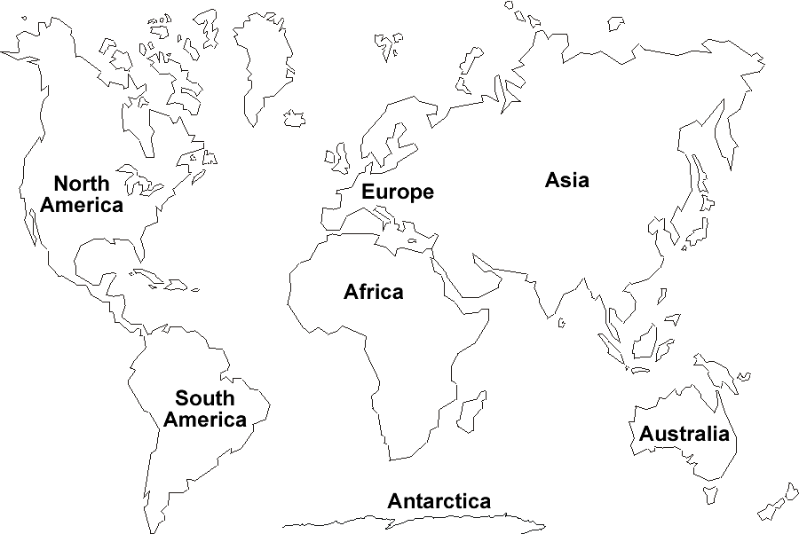 printable world map with labels.