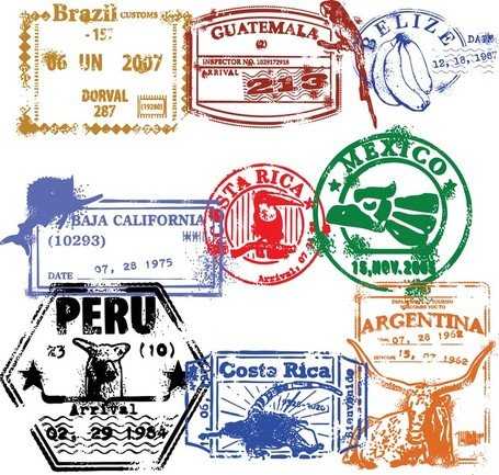 Passport Stamps by Country Elegant Free Passport Stamp Clipart and.