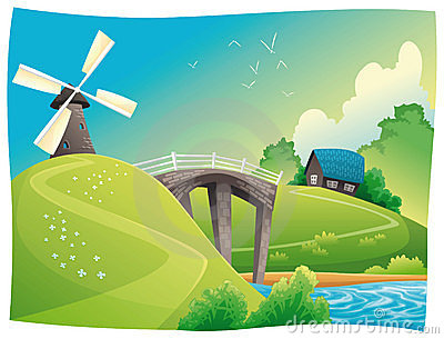 Countryside Stock Illustrations.