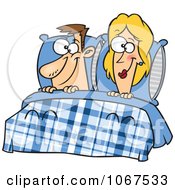 Couple In Bed Clipart.
