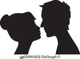 Couple Kissing Clip Art.