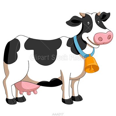 Milk Cow Clipart Illustration, Royalty Free Dairy Cattle.