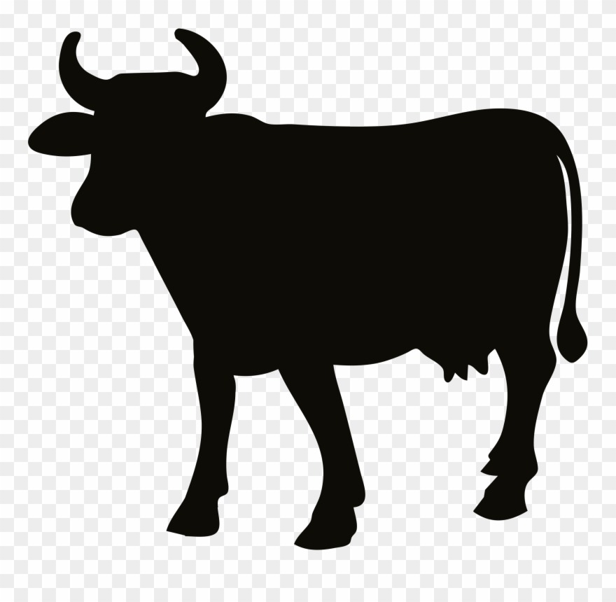 Clipart Cow Silhouette.