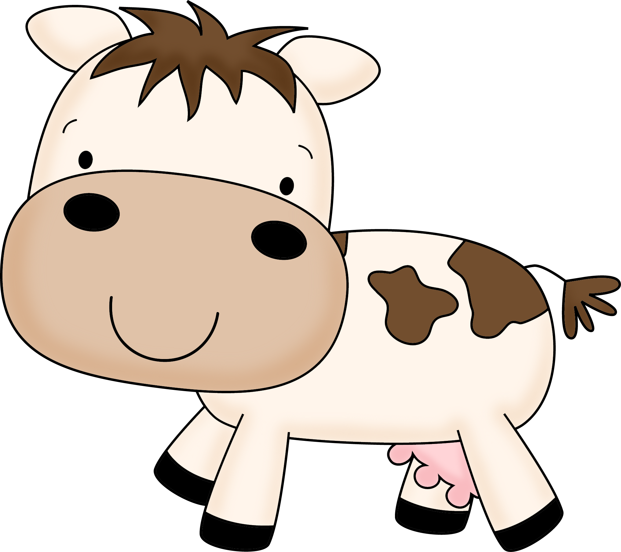 cow clipart vector cute simple outline 20 free Cliparts Download