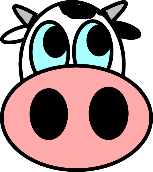 Cow nose clipart.
