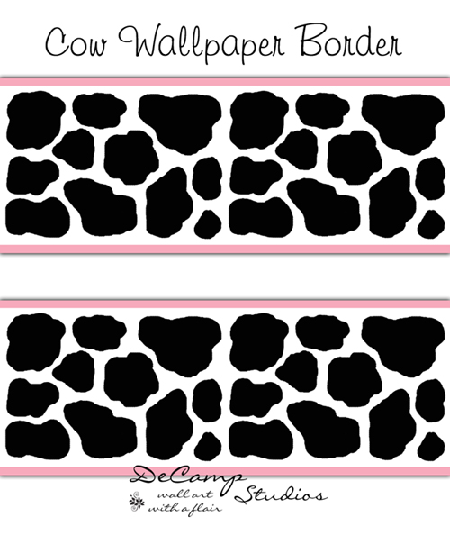 23 Images of Cow Print Border Template.