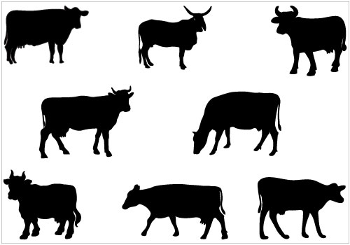Free Cow Silhouette, Download Free Clip Art, Free Clip Art.