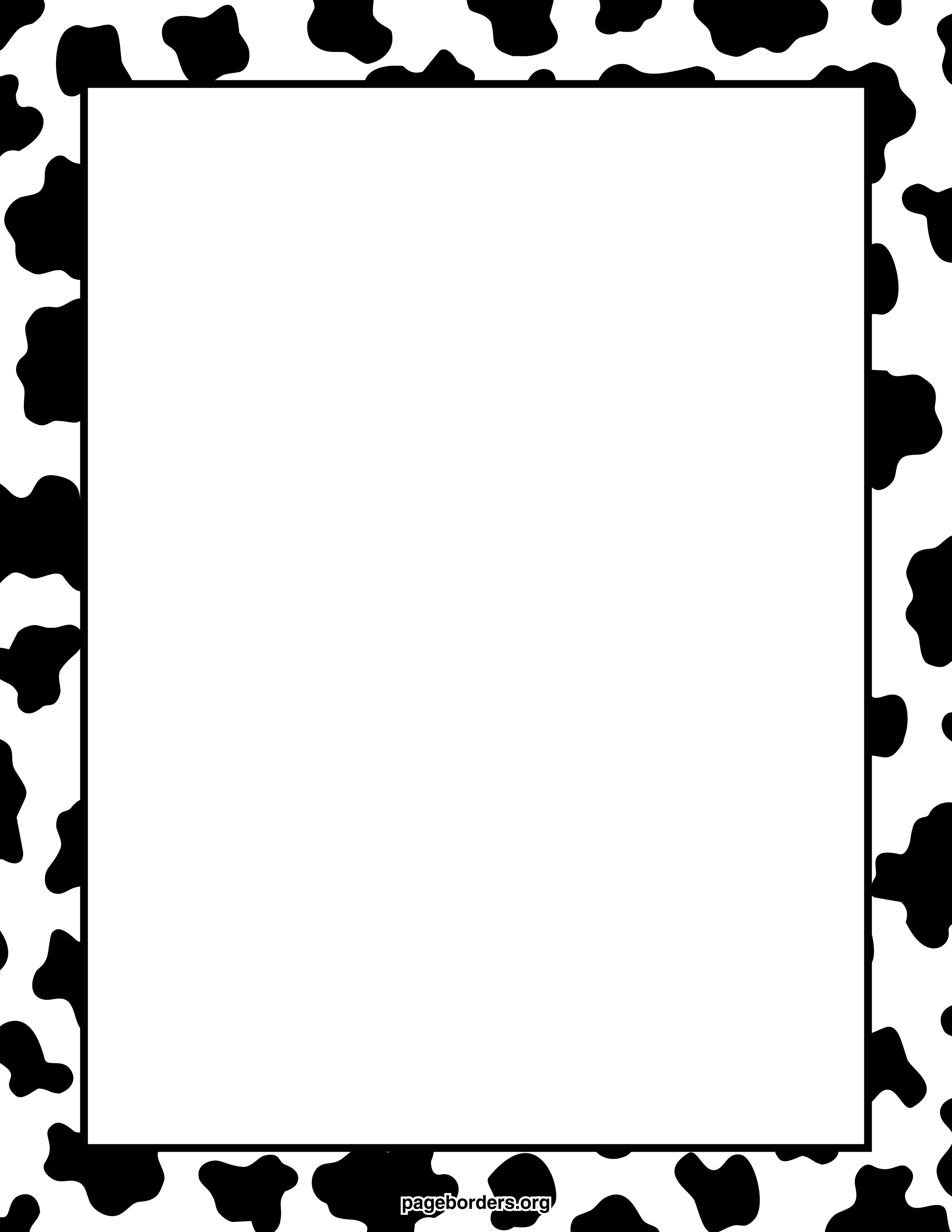 Similiar Black Cow Spots Border Keywords.