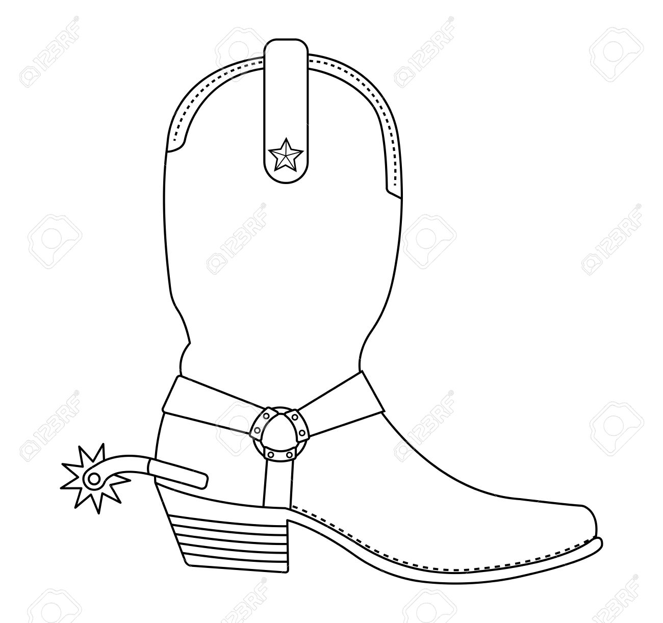 cowboy boot clipart black and white 20 free Cliparts | Download images