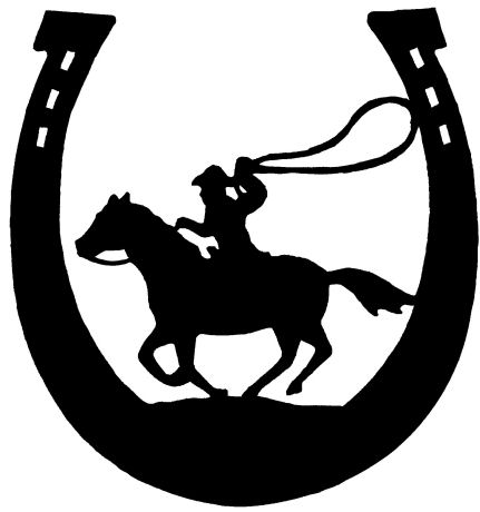 Cowboy Lasso And Horse Shoe Clipart.