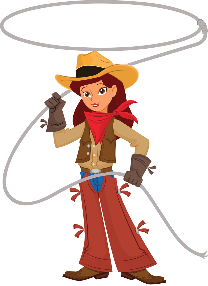 Cowgirl clipart.
