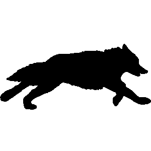 Coyote Silhouette Clip Art Free.