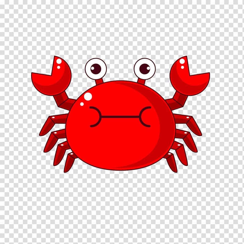 Red crab illustration, Crab Child, Cartoon crab transparent.