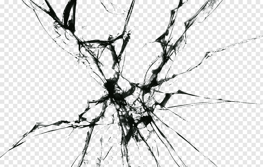 Gray cracked illustration, Window Glass, Broken glass HD.