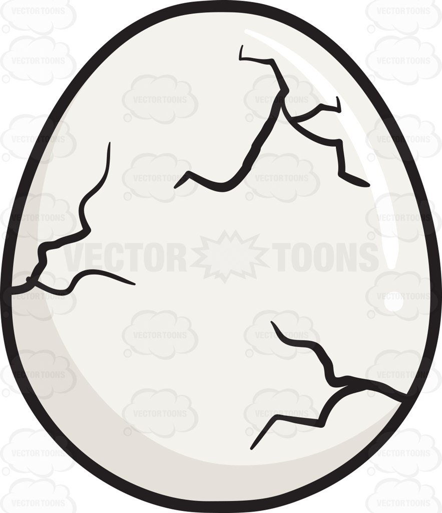 Cracked Eggs Clipart.