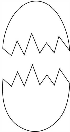Free Printable Cracked Egg Template