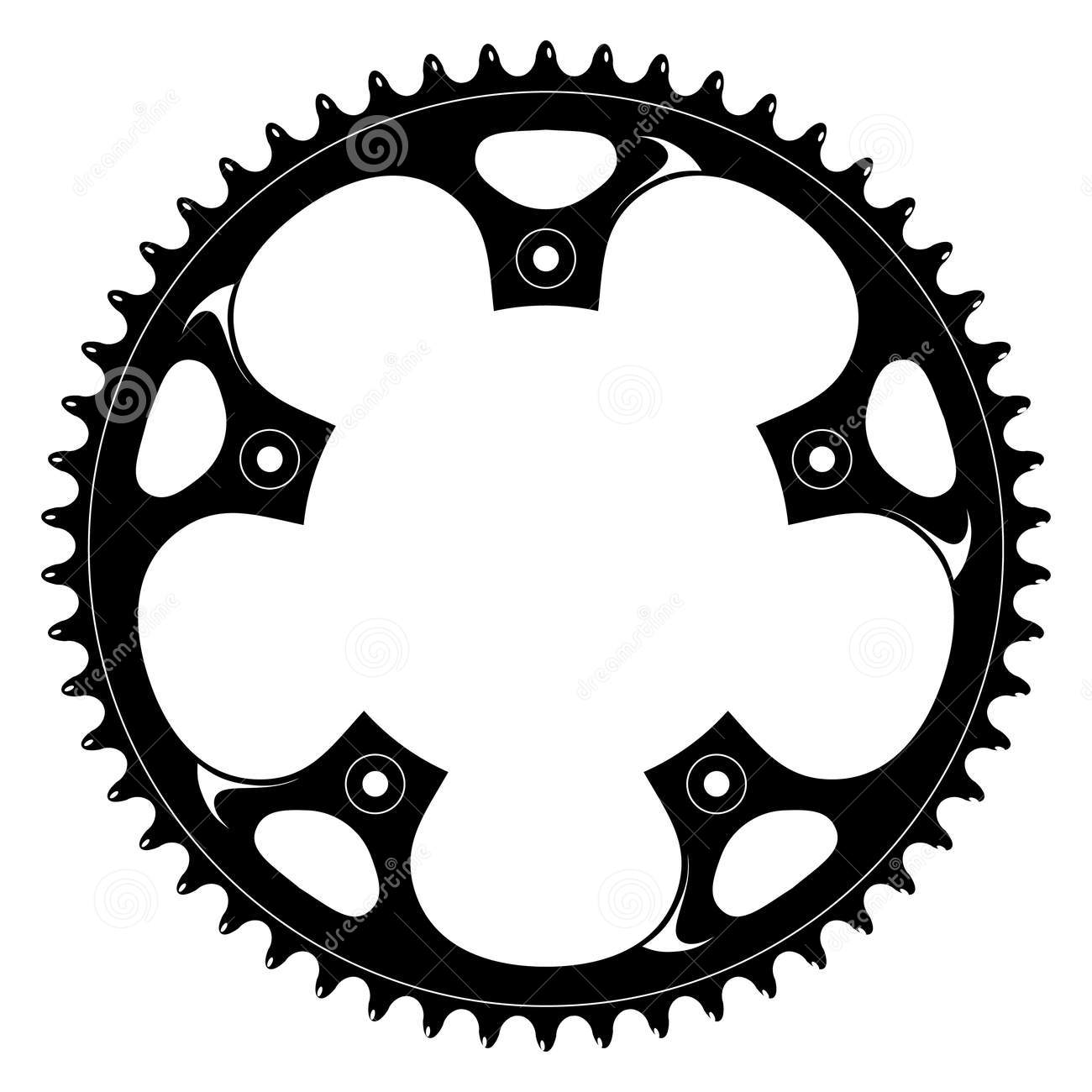 Bicycle crank clipart.