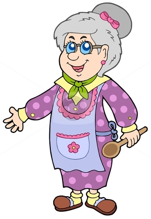 Cartoon Grandma Clipart.