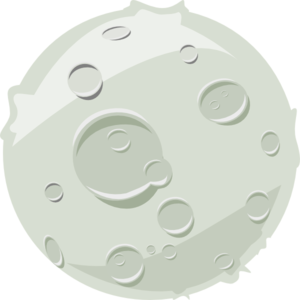 Moon crater clipart.