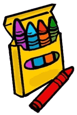 Box Of Crayons Cartoon Clipart.