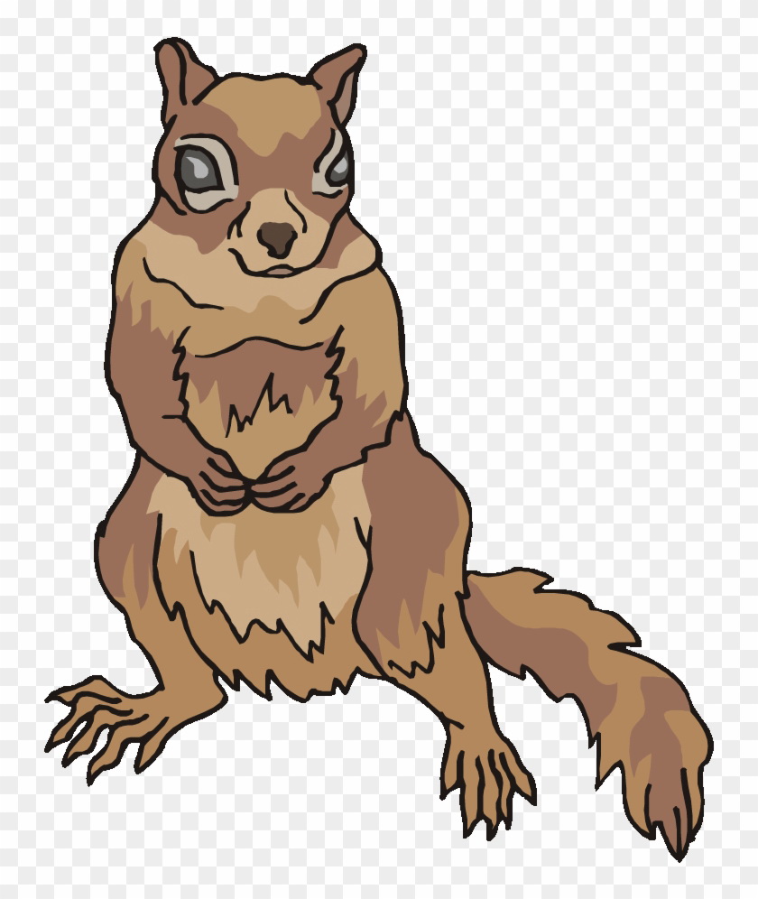 Crazy Squirrel Clipart Image Provided.