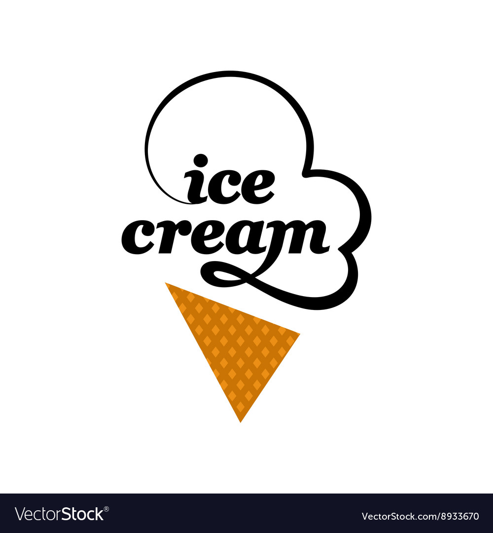 Ice cream logo.