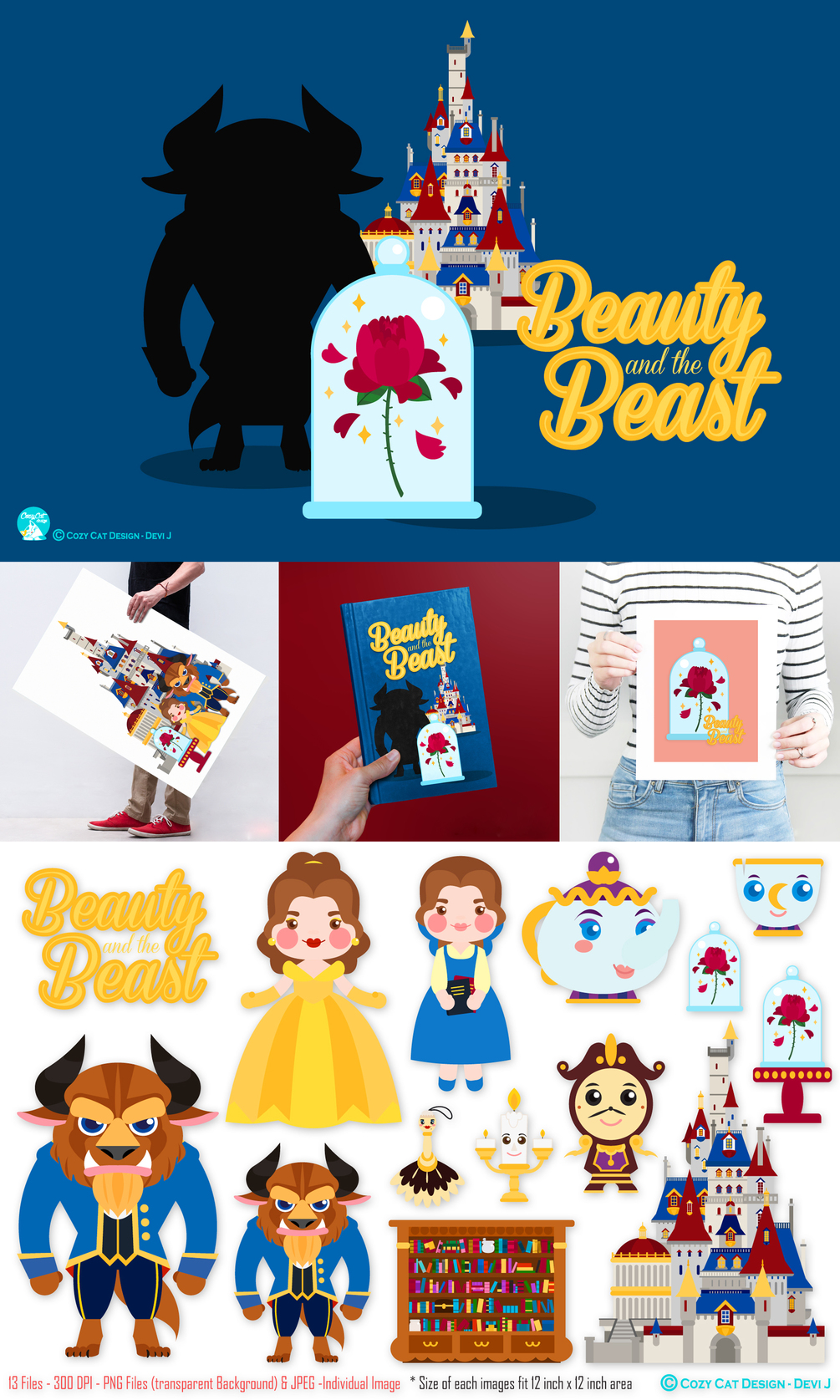 Beauty And The Beast Clipart.
