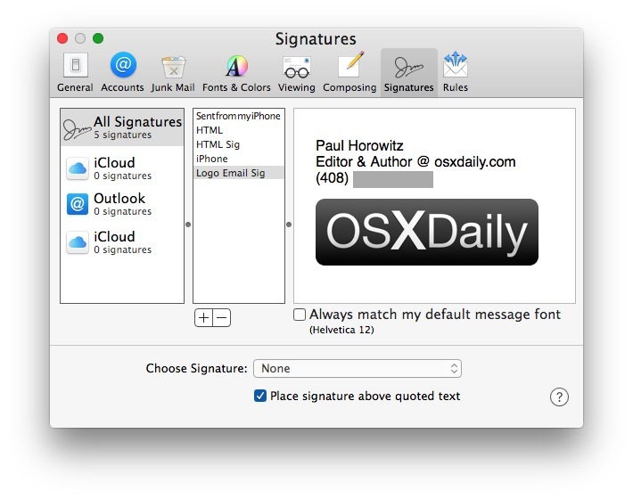 How to Add an Image to Email Signature in Mail for Mac.