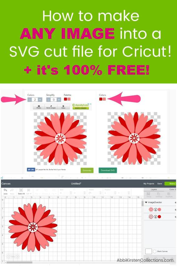 Convert an Image to SVG to use in Cricut Design Space.