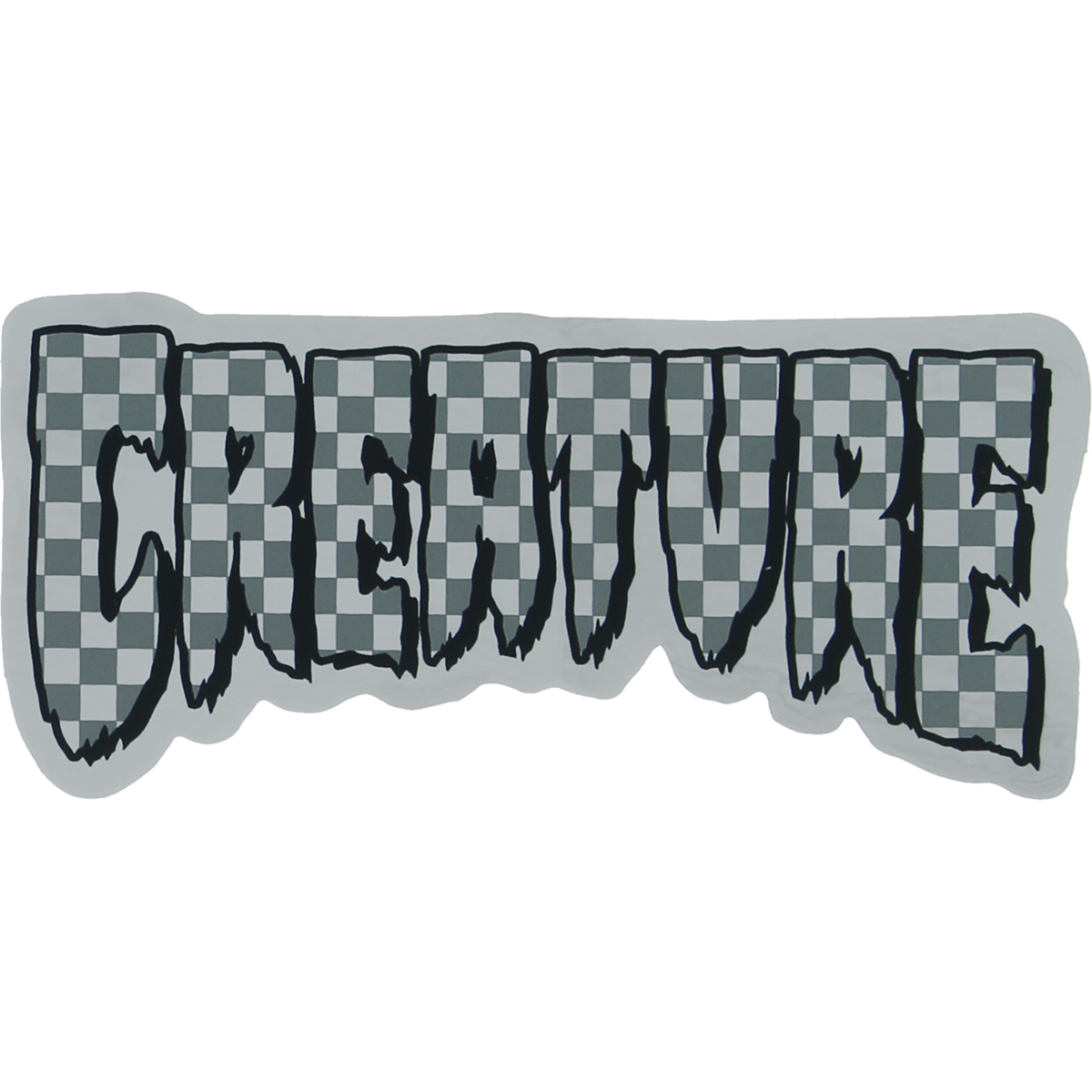 Creature Logo Check Foil Decal 2x4.25.