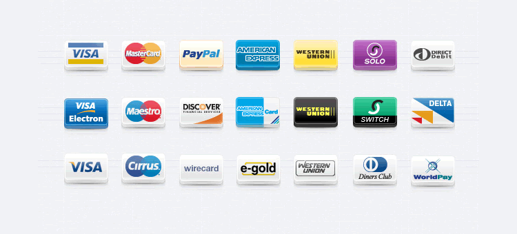 15 Free Payment Method & Credit Card Icon Sets.