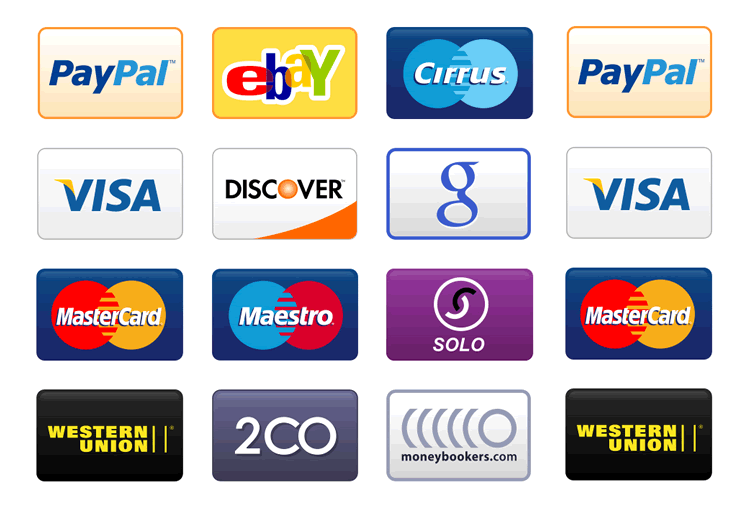 15 Free Payment Method & Credit Card Icon Sets.