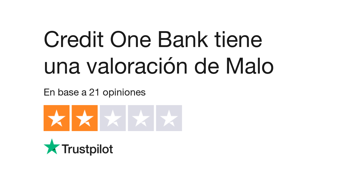 Opiniones de Credit One Bank.