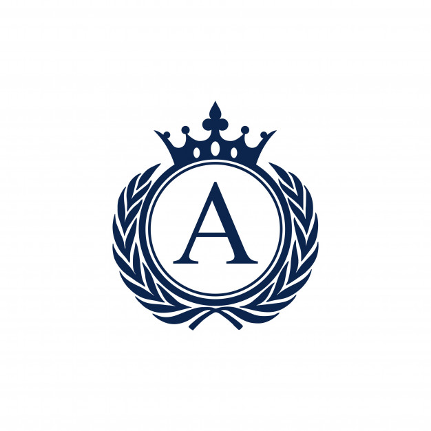 Abstract wealth logo design crest crown logo Vector.