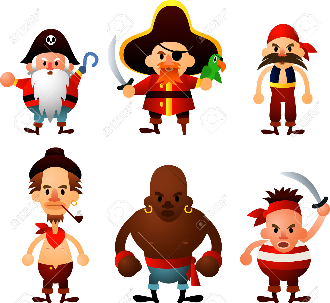 Ship Crew Clipart.